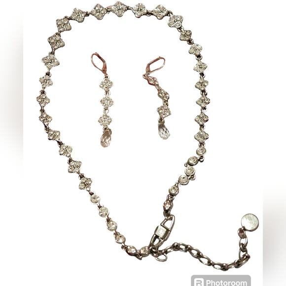 Givenchy Crystal and Silver Necklace and Earrings Set - Picture 9 of 9